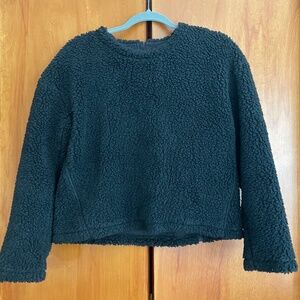 Lululemon black sherpa pullover sweater NWOT
